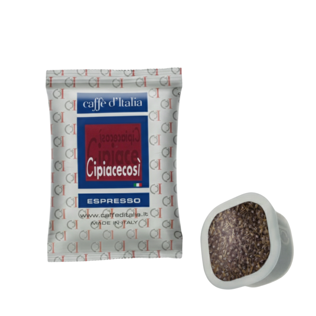 Square Capsule Cipiacecosi | 100 Pack | Caffè D'Italia