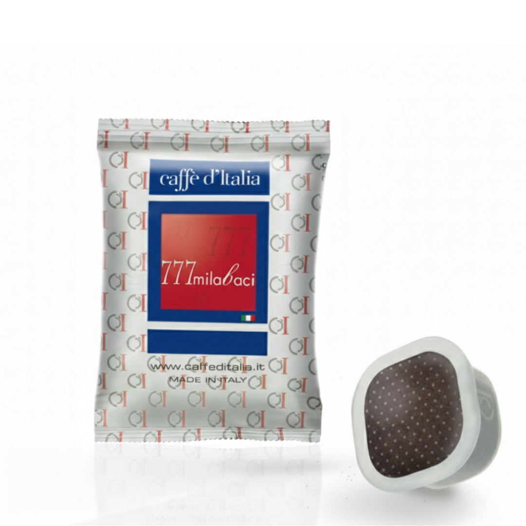 Square Capsule Espresso 777 Milla Baci | 100 Pack | Caffè D'Italia