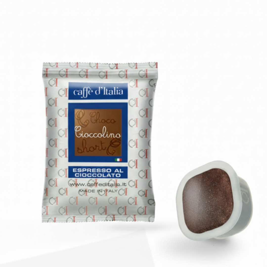 Square Capsule Cioccolino | 50 Pack | Caffè D'Italia