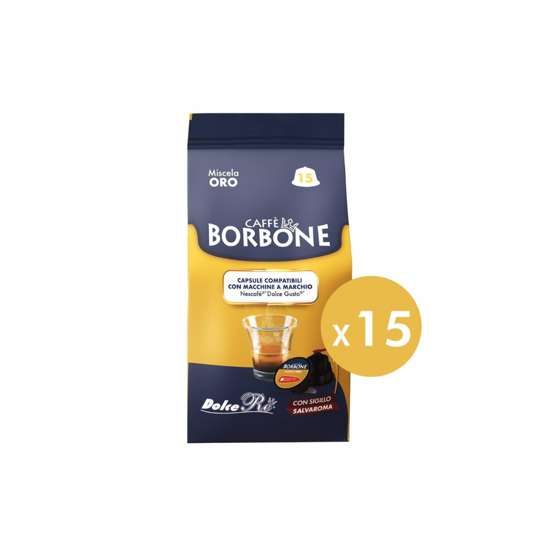 Caffè Borbone Oro Capsule – Dolce Gusto® Compatible | 15 Pack | Caffè D'Italia