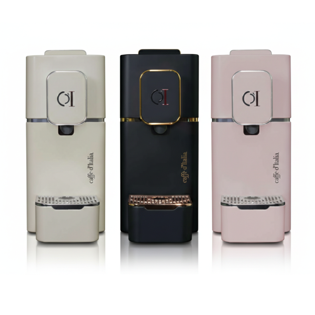 Perla Capsule Coffee Machine + 50 Free Capsules – 100% Made in Italy | Caffe D'Italia