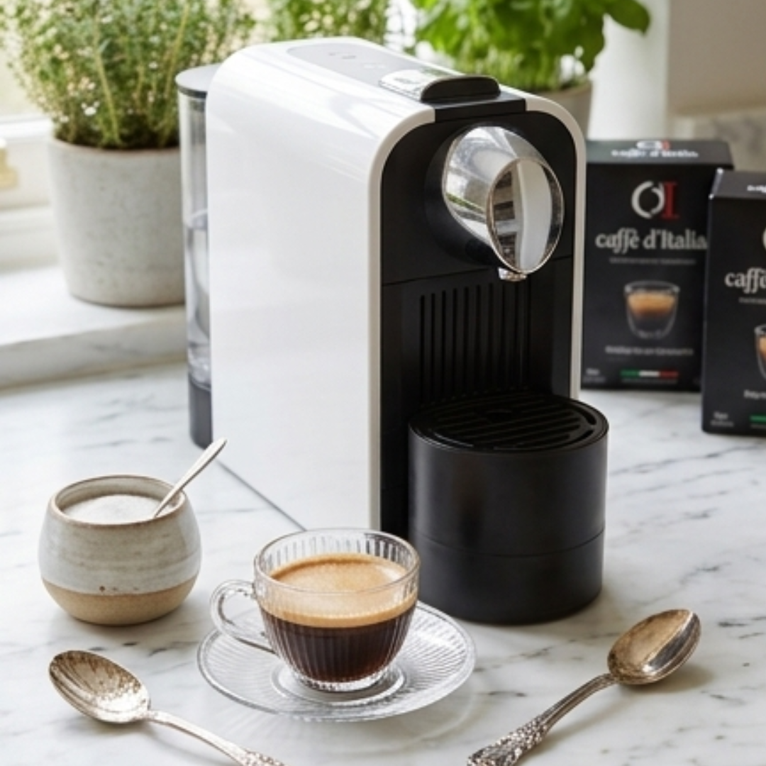 NEXT Nespresso Compatible Capsule Coffee Machine – Compact Espresso & Lungo