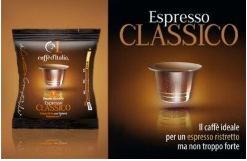 Classic Espresso Capsule – Nespresso Compatible | 30 Pack | Caffè D'Italia