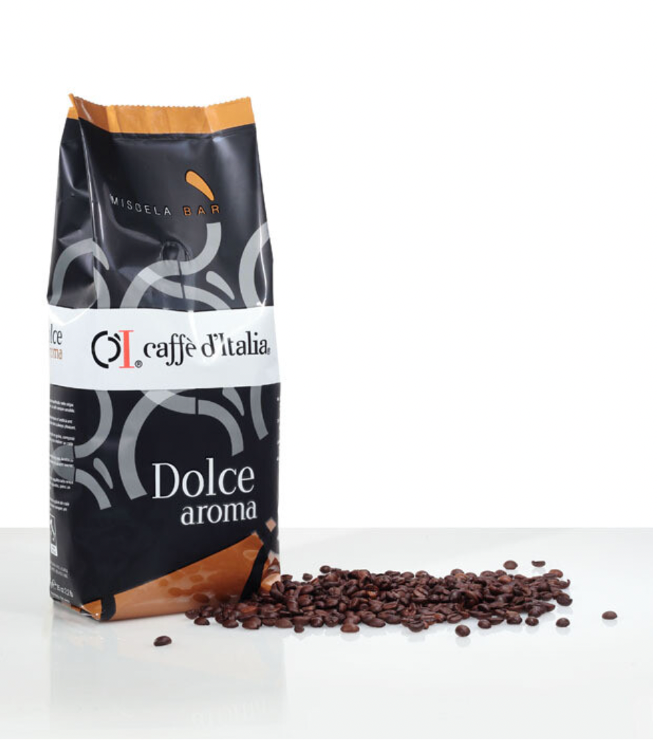 Caffè D'Italia | Dolce Aroma Espresso Beans | Sweet & Full-Bodied | 1kg