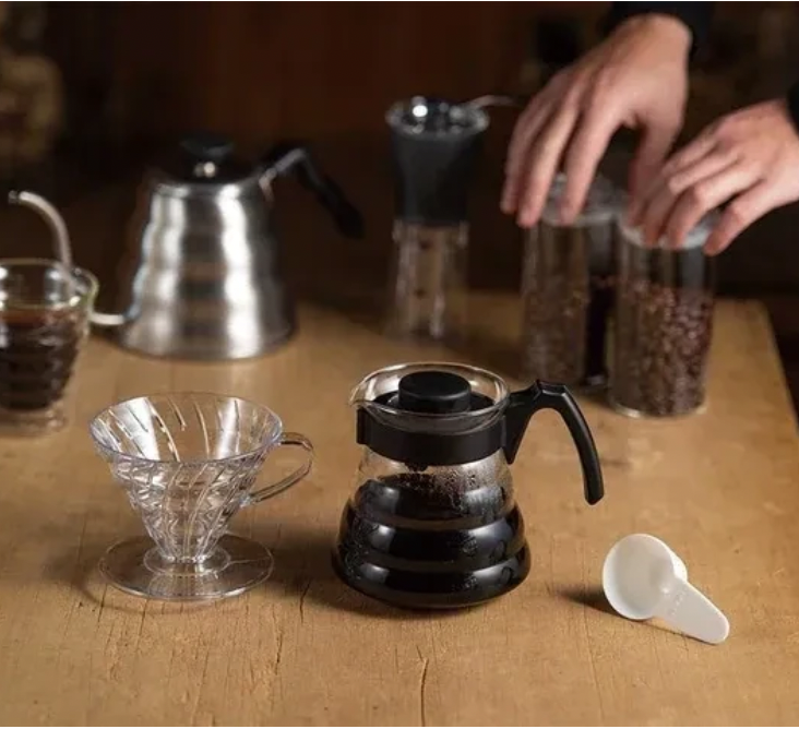 Hario V60 Craft Coffee Maker Starter Kit – Pour-Over Set | Made in Japan