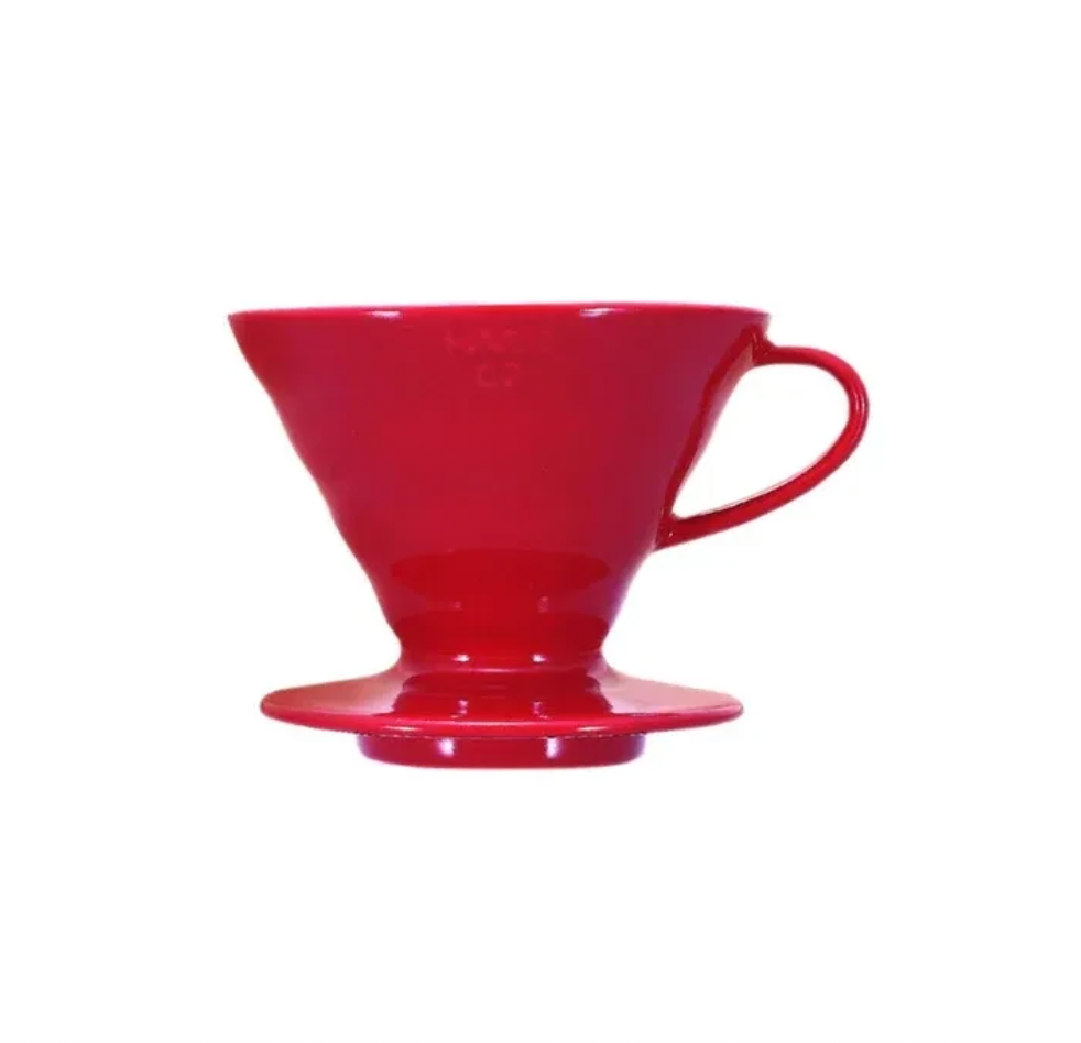 Hario V60 Ceramic Coffee Dripper – Size 02 | Red, White & Black
