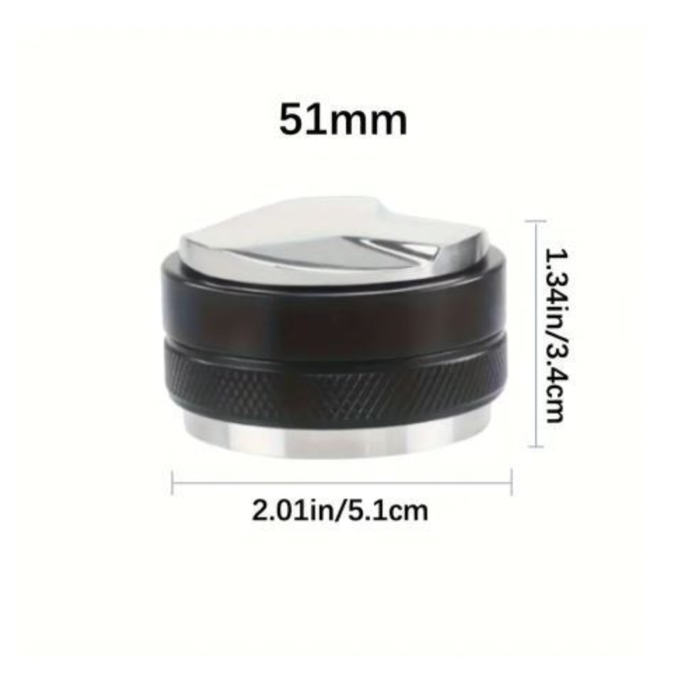 Espresso Coffee Distributor & Tamper – Stainless Steel | 51mm, 53mm, 58mm