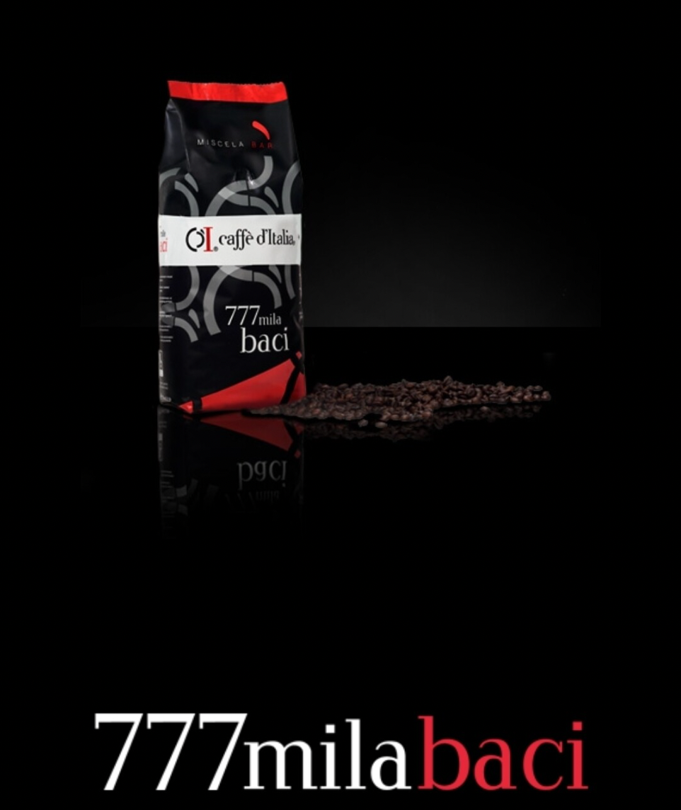 Caffè D'Italia | 777 Mila Baci Espresso Beans | Bold Neapolitan Blend | 1kg