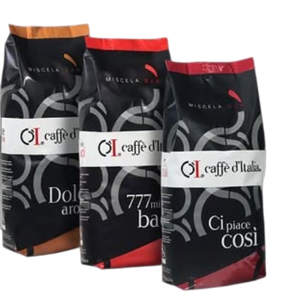 Caffè D'Italia | Cipiacecosi Espresso Coffee Beans | Arabica & Robusta Blend | 1kg