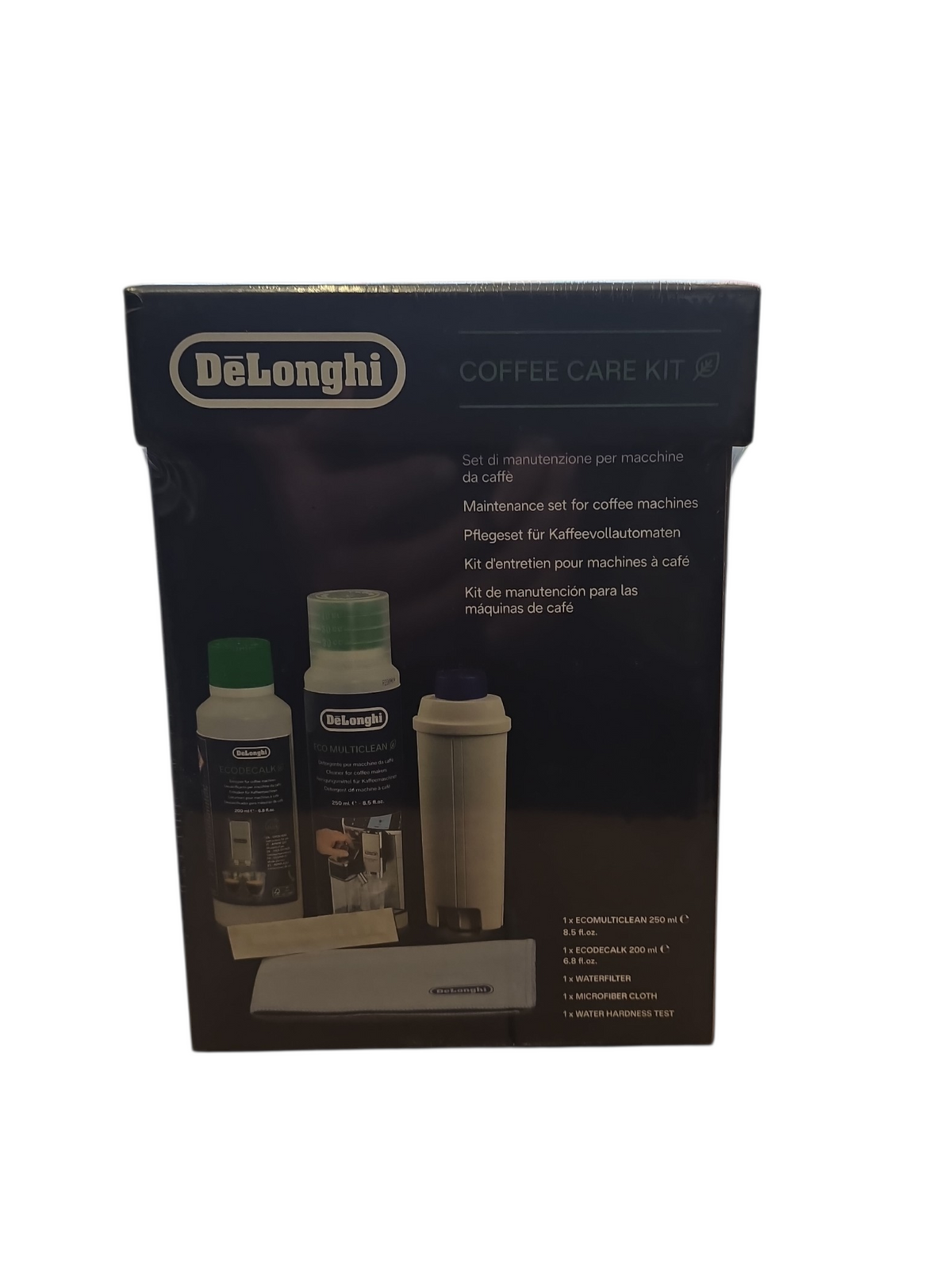 De’Longhi Coffee Care Kit – Complete Maintenance Set | Descaler, Milk Cleaner & Water Filter