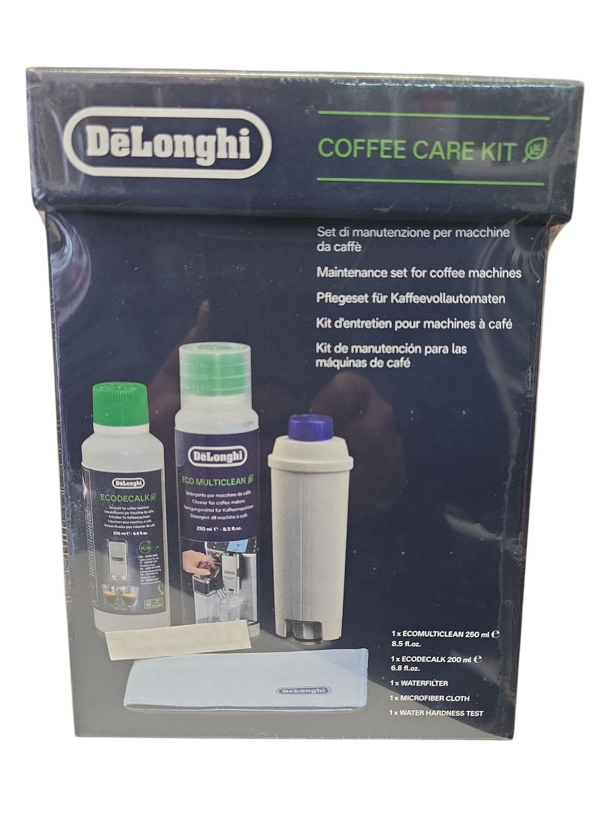 De’Longhi Coffee Care Kit – Complete Maintenance Set | Descaler, Milk Cleaner & Water Filter