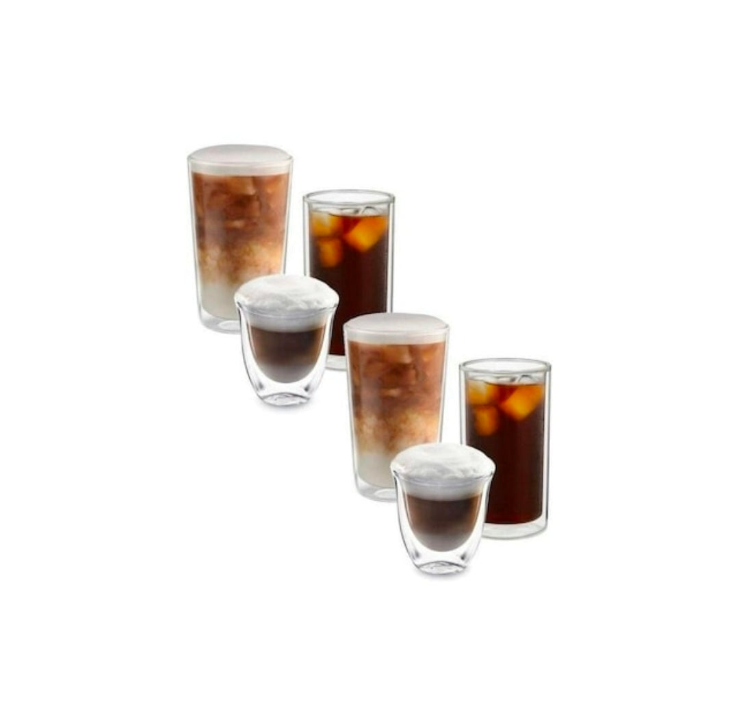 De'Longhi Hot & Cold Collection – 6-Piece Double-Wall Glass Set